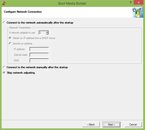 paragon dhcp boot media